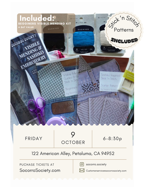 Visible Mending Workshop - Petaluma, CA