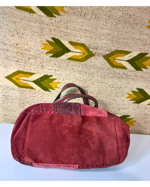 Vintage Coach Patchwork Suede Ergo Large Hobo CBZ53