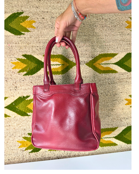 Liz Claiborne Top-Handle Satchel Bag in Rich Red Burgundy
