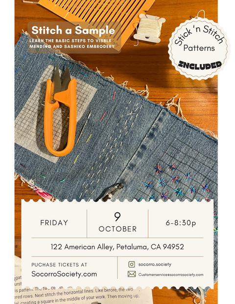 Visible Mending Workshop - Petaluma, CA