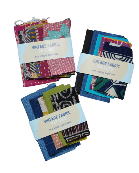 Vintage Fabric Patches Bundle
