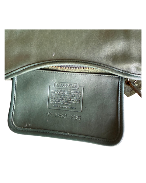Vintage Coach Forest Green Small Swinger Bag (4080)