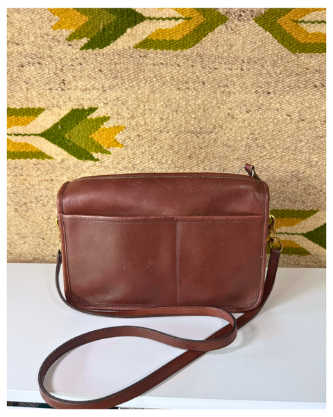 Mahogany Vintage Coach Companion Bag