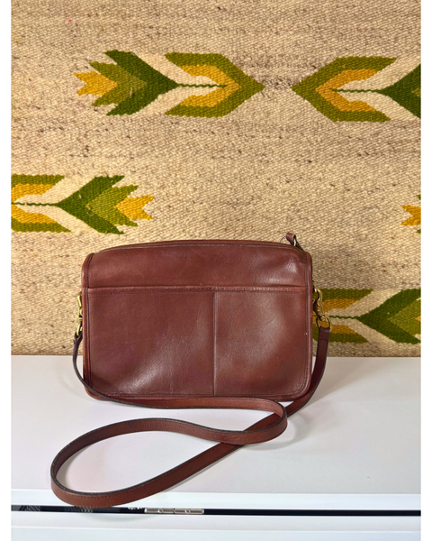 Mahogany Vintage Coach Companion Bag