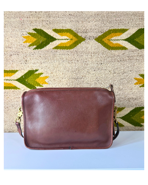 Mahogany Vintage Coach Companion Bag
