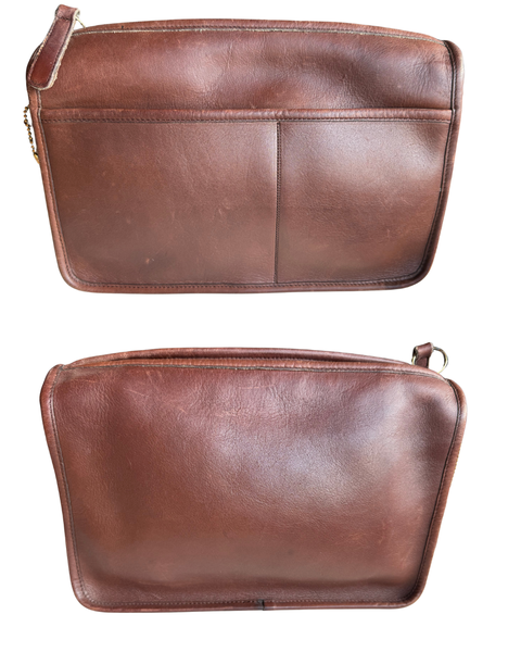 Mahogany Vintage Coach Companion Bag