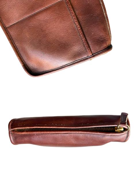 Mahogany Vintage Coach Companion Bag