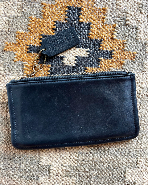Vintage Coach Skinny Case Cosmetic Zip 7170 in Black