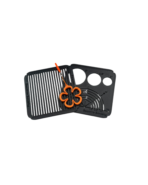 Spooky Season Bundle 3D Printed Sashiko Circle & Grid Stencil Plus Thread Organizer