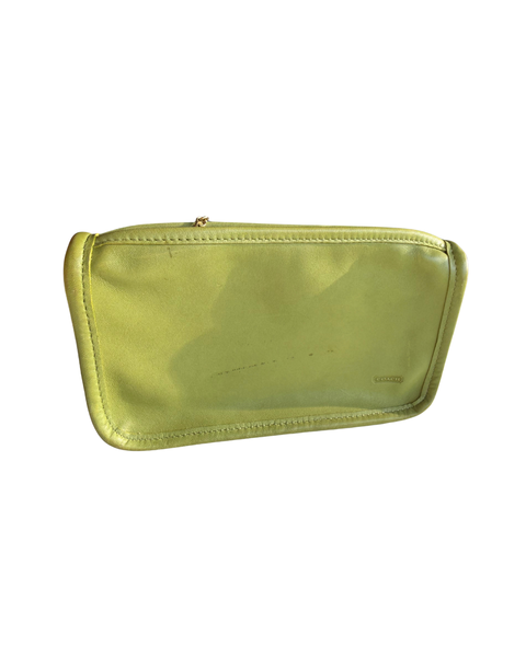 Vintage Coach Lime Green Leather Chunky Case 7165