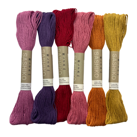 Sunset Sashiko Thread Bundle