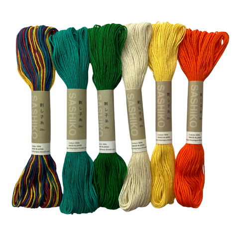 Tropical Sashiko Thread Bundle