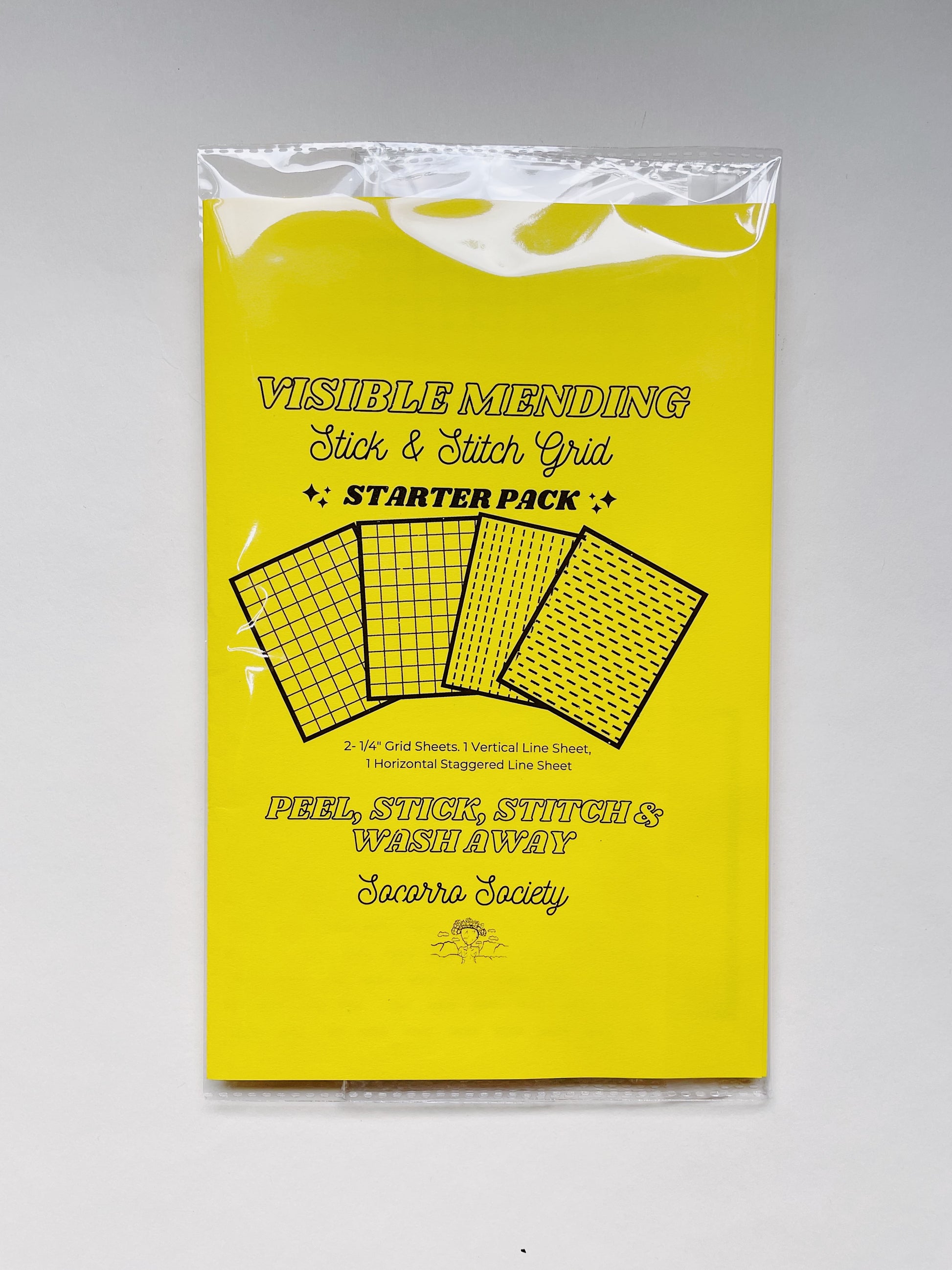 Stick 'n Stitch Visible Mending Grids Starter Pack – Socorro Society
