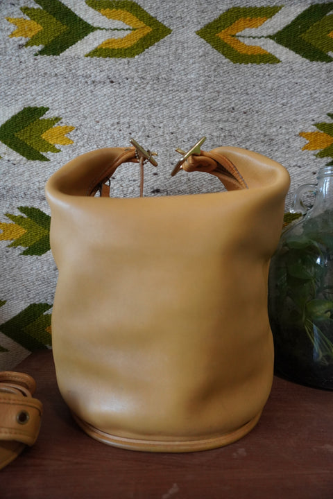 Vintage Coach XL Duffle Sac Yellow 9085