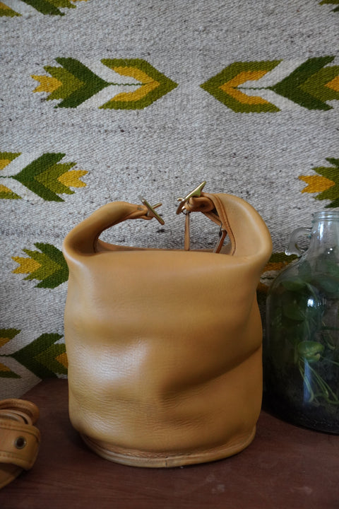 Vintage Coach XL Duffle Sac Yellow 9085