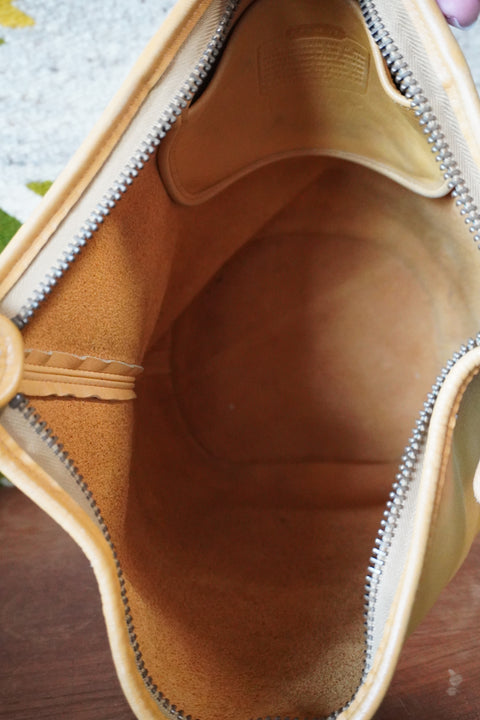 Vintage Coach XL Duffle Sac Yellow 9085