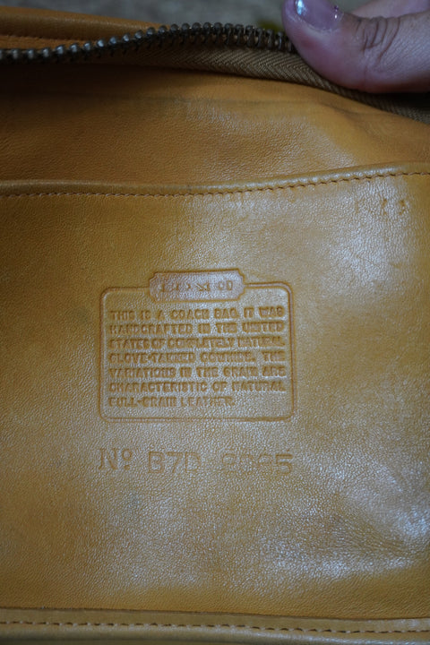 Vintage Coach XL Duffle Sac Yellow 9085
