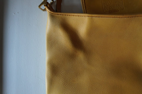 Vintage Coach XL Duffle Sac Yellow 9085