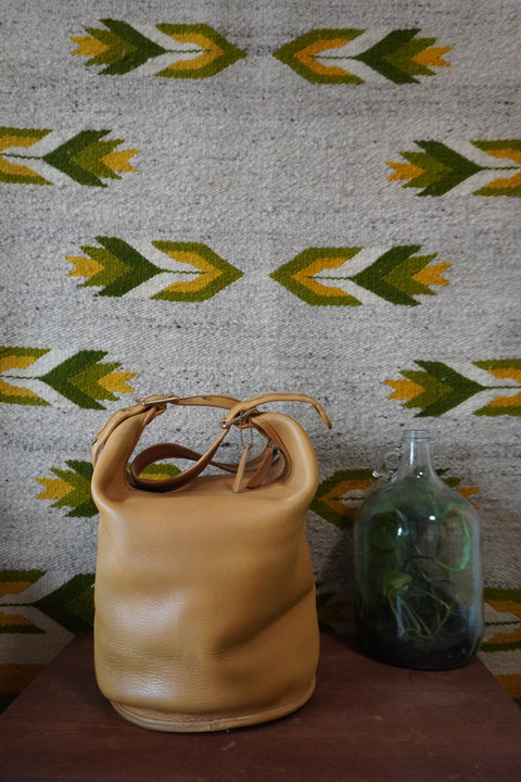 Vintage Coach XL Duffle Sac Yellow 9085