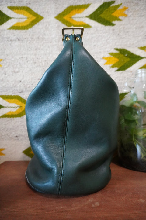 Vintage Coach XL Duffle Sac Forest Green 9085