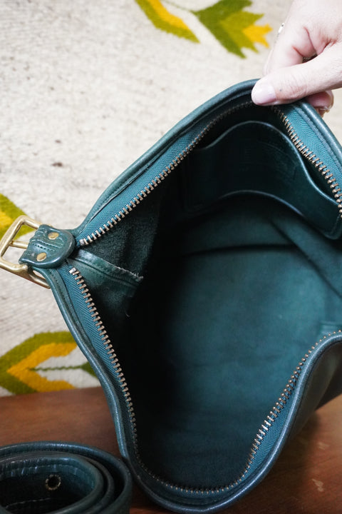 Vintage Coach XL Duffle Sac Forest Green 9085