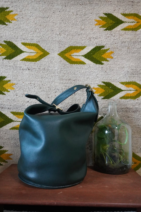 Vintage Coach XL Duffle Sac Forest Green 9085