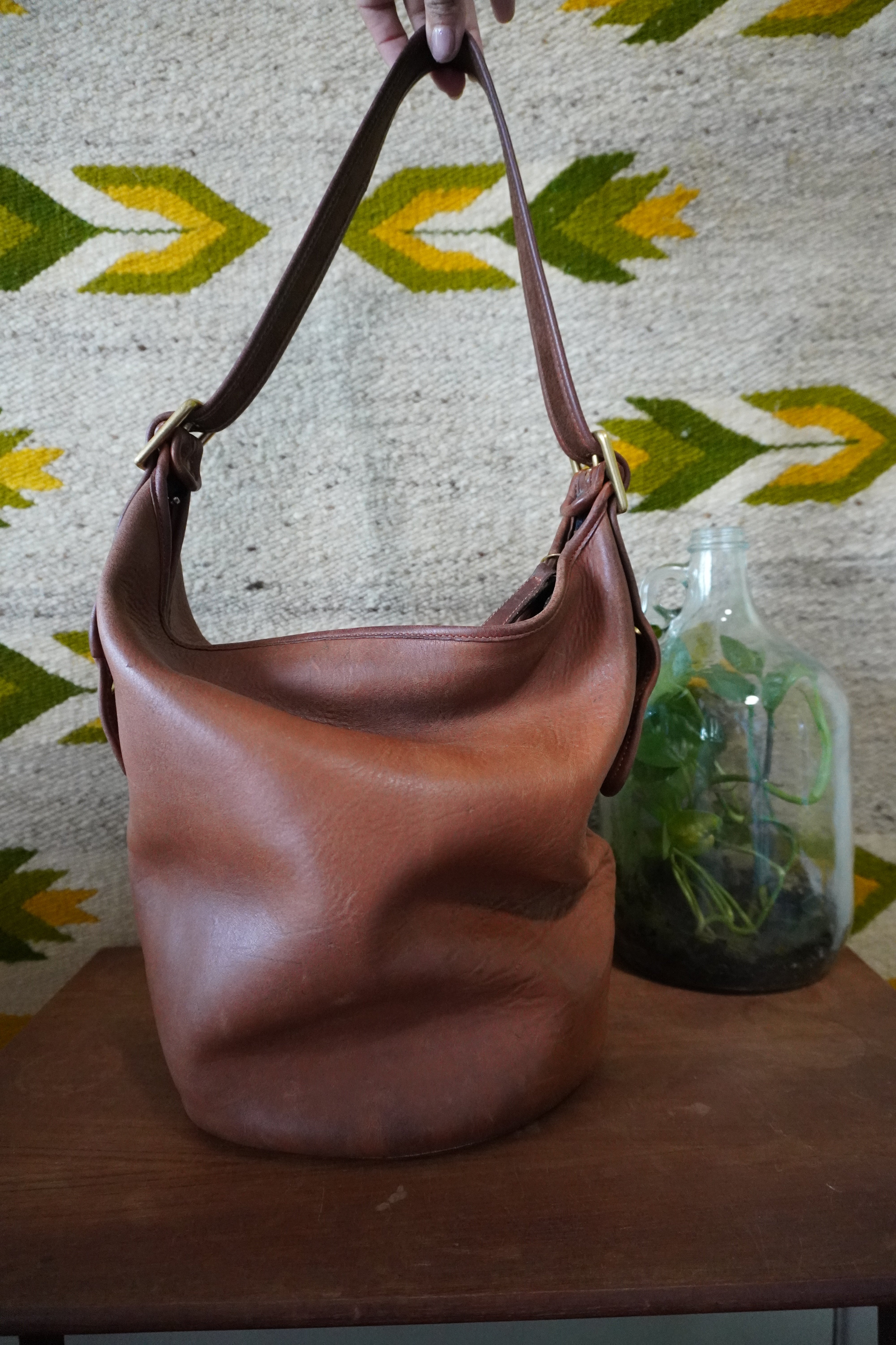 Vintage Coach XL Duffle Sac British Tan 9085 – Socorro Society
