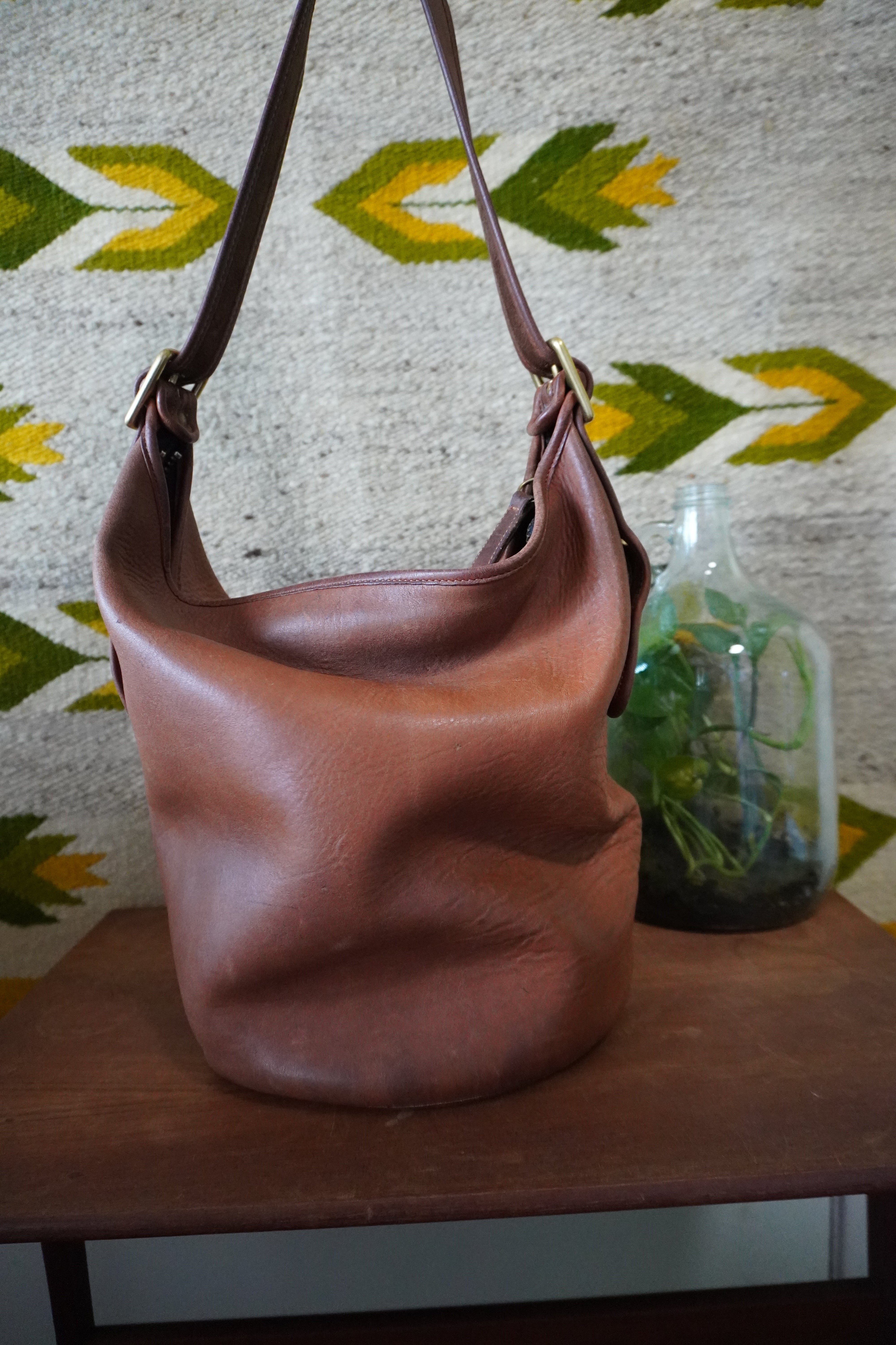 Vintage Coach XL Duffle Sac British Tan 9085 – Socorro Society