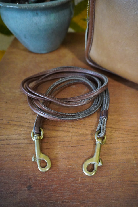 Vintage Coach 1970's Zippered Clutch 9455 Two-Toned Saddle