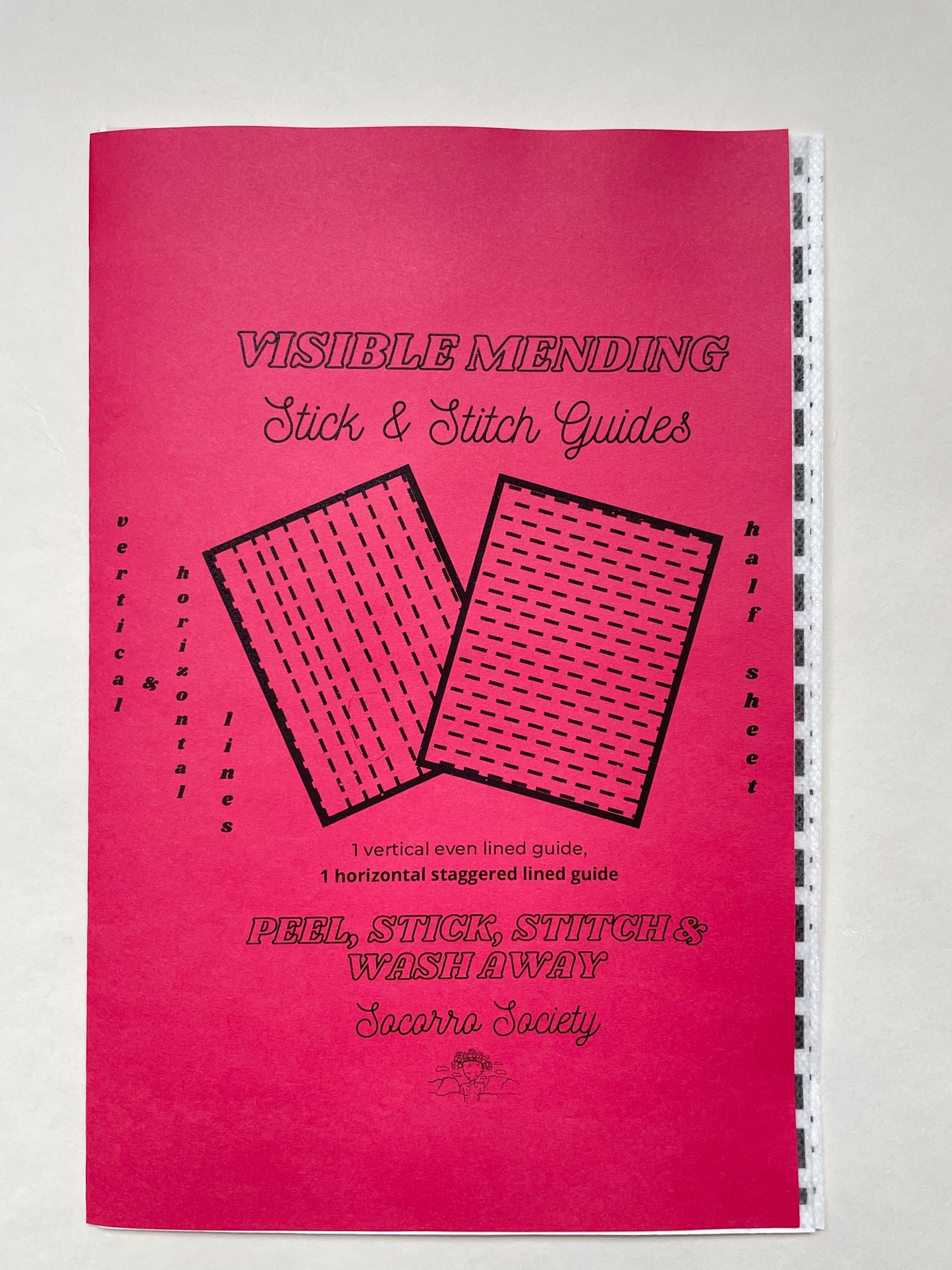 Visible Mending Lined Stick & Stitch Guides