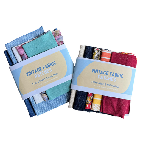 Vintage Fabric Patches Bundle