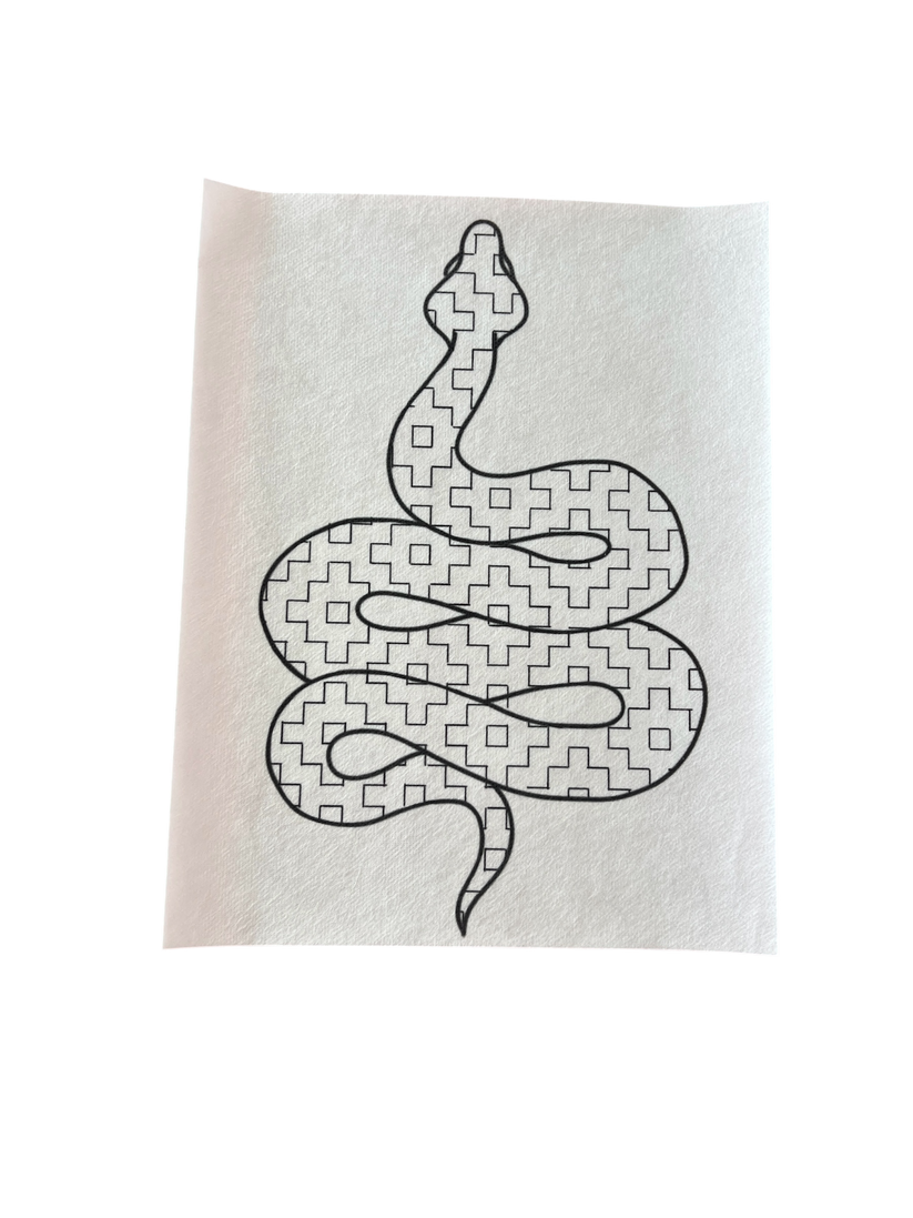 Stick ‘n Stitch Sashiko Snake Visible Mending Pattern – Socorro Society