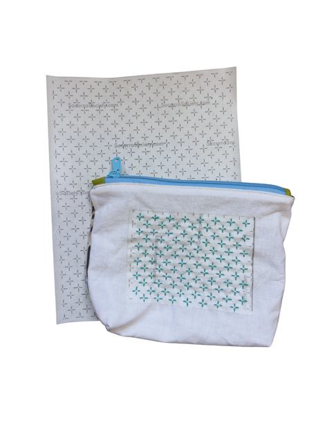 Sashiko Inspired Mending Rice Stitch (Cross) Full Sheet