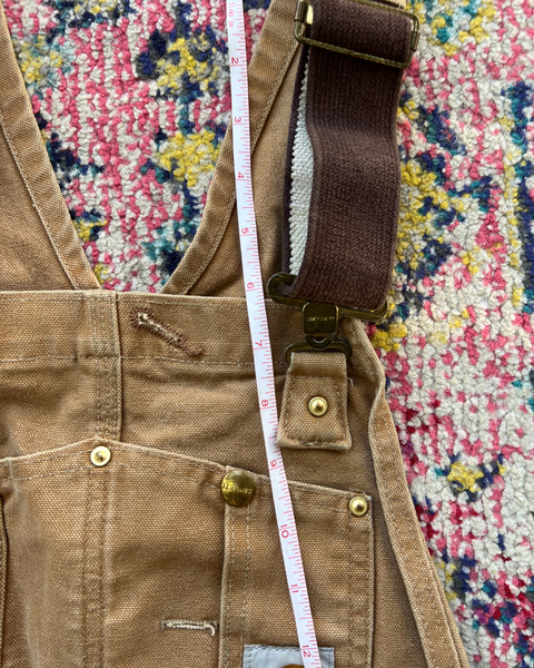 Vintage Carhartt Double Knee Tan Workwell Overalls – Size 36x32 (RO1 BRN)