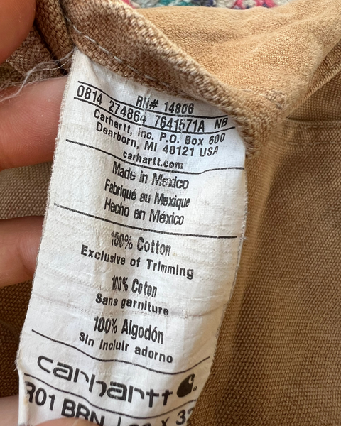 Vintage Carhartt Double Knee Tan Workwell Overalls – Size 36x32 (RO1 BRN)