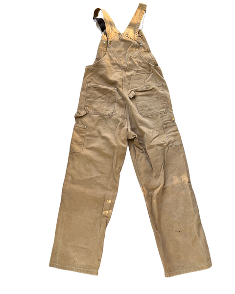 Vintage Carhartt Double Knee Tan Workwell Overalls – Size 36x32 (RO1 BRN)