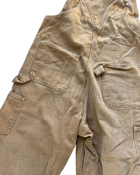 Vintage Carhartt Double Knee Tan Workwell Overalls – Size 36x32 (RO1 BRN)