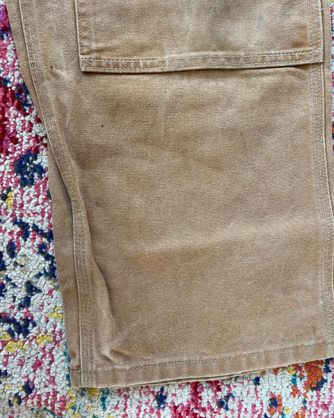 Vintage Carhartt Double Knee Tan Workwell Overalls – Size 36x32 (RO1 BRN)