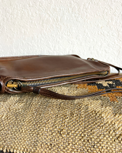 Vintage Coach 1970's Zippered Clutch 9455 Tabac