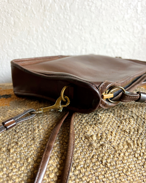 Vintage Coach 1970's Zippered Clutch 9455 Tabac