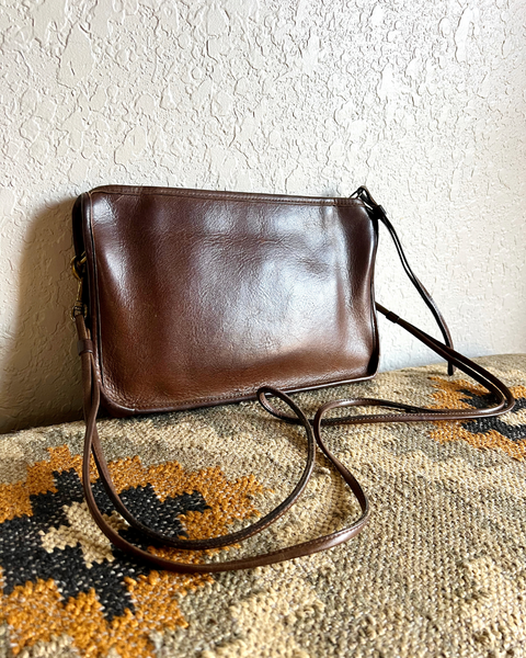 Vintage Coach 1970's Zippered Clutch 9455 Tabac
