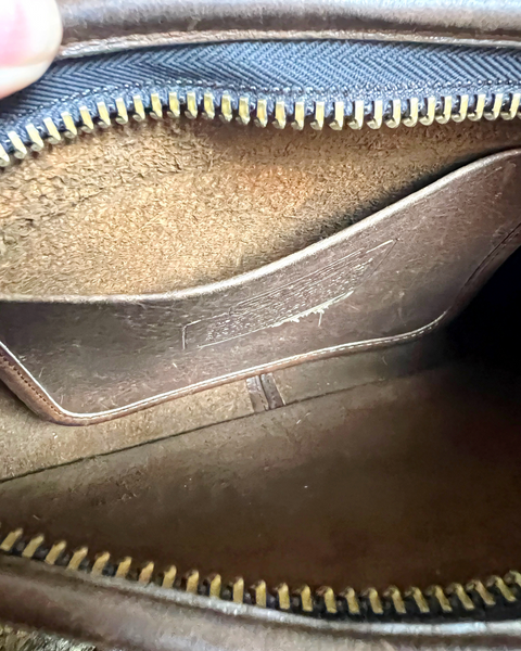 Vintage Coach 1970's Zippered Clutch 9455 Tabac