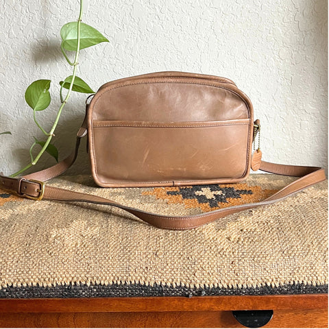 Vintage Coach Camera Bag Purse Putty 9760