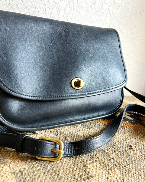 Vintage Coach City Bag 9790 Navy