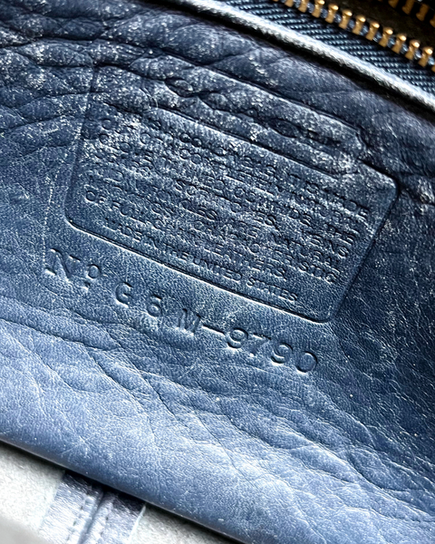 Vintage Coach City Bag 9790 Navy