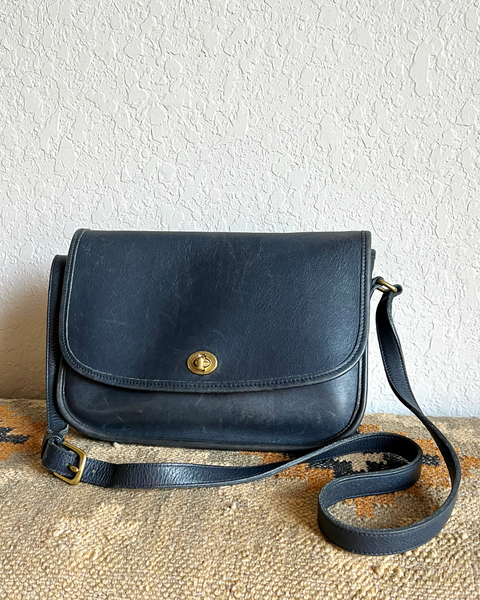 Vintage Coach City Bag 9790 Navy
