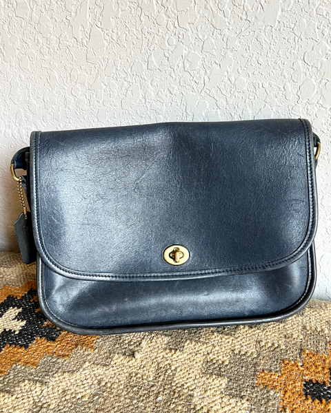 Vintage Coach City Bag 9790 Navy