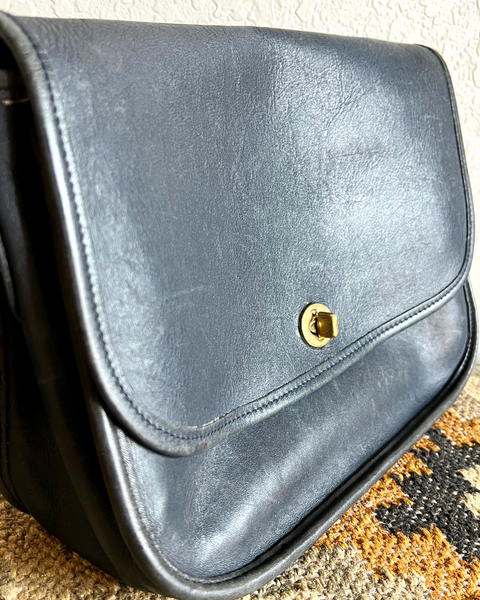 Vintage Coach City Bag 9790 Navy