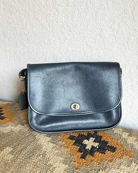 Vintage Coach City Bag 9790 Navy