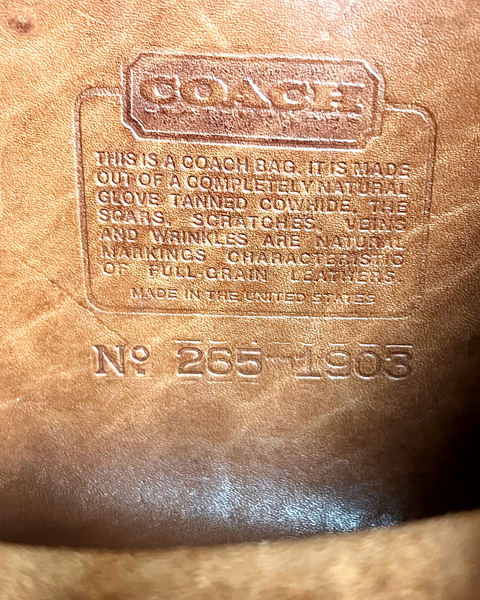 Vintage Coach Classic Hobo 9855